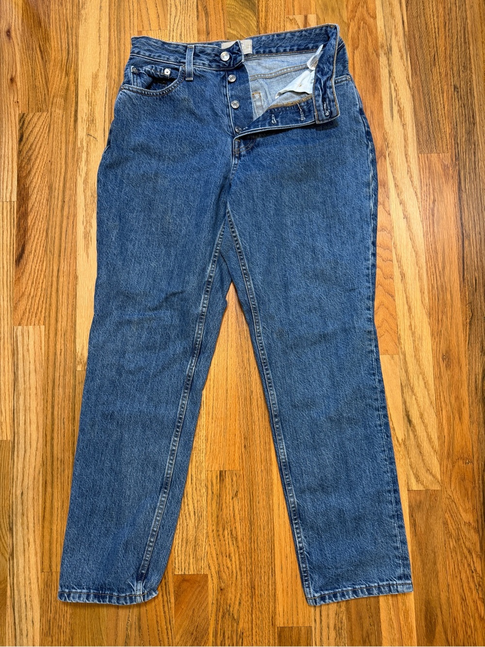 Everlane Curvy 90s Cheeky Straight Jeans Organic Cotton Size 29